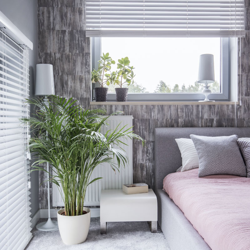 composite blinds in bedroom